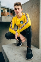 Hype Yellow Taylor Tape Kids Crew Neck Size 11-12