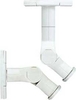 Sanus WMS3 Tilt and Swivel Mounts in White (Pair) for Speakers mount on Wall or Ceiling