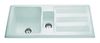 CDA KC24WH Ceramic One And Half Bowl Sink in White