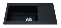 CDA KP31BL Composite Single Bowl Sink in Black