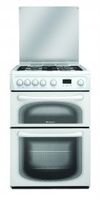 Hotpoint 60HGP 60cm Gas Double Oven in Polar White
