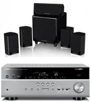 Yamaha RX-V675TI 7 Channel 4k2k Upscaling AV Receiver in Titanium PLUS Wharfedale MOVIESTAR DX1 5.1 Speaker System