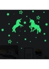 1pc 28.5 X 20cm Luminous Unicorn Design Wall Sticker