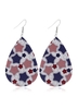 American Flag Print Earring Set