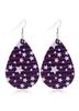 American Flag Print Earring Set