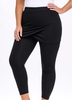 Asymmetric Hem Plus Size High Waisted Pants