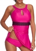 Rose Red Tie Back Wire Swimdress