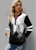 ROTITA Ink Painting Print Long Sleeve Sweatshirt