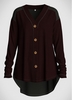 ROTITA Plus Size Button Front V Neck T Shirt