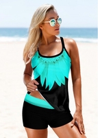 ROTITA Printed Cross Strap Wide Strap Takini Set