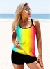 ROTITA Rainbow Color Cross Strap Takini Set