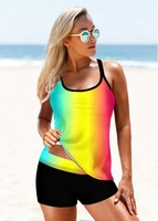 ROTITA Rainbow Color Cross Strap Takini Set