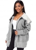 ROTITA Side Pocket Cape Shoulder Button Up Coat