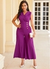 ROTITA Turndown Collar Pocket Wide Leg Jumpsuit