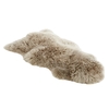 Sheepskin Rug Dark Beige Single