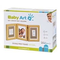Baby Art Double Frame - Natural