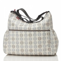 Babymel Changing Bag - Big Slouchy Multi Dot Grey Mist