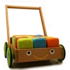 Beautiful Beginnings Wooden Baby Walker with soft blocks