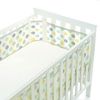 Breathable Baby 4-Sided Mesh Cot Liner - Silver Swirl