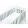 Breathable Baby 4-Sided Mesh Cot Liner - Silver/Grey
