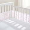 Breathable Baby 4-Sided Mesh Cot Liner - Twinkle Twinkle (Pink Stars)
