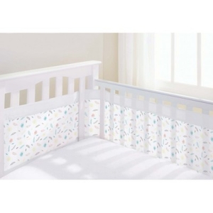 Breathable Baby Airflow 4 Sided Mesh Cot Liner - Marabou