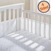 Breathable Baby Airflow 4 Sided Mesh Cot Liner - White