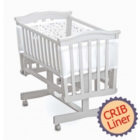 Breathable Baby Mesh CRIB Liner - Twinkle Twinkle
