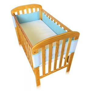 Breathe Easy Air Mesh Cot Liner For 4 Sided Cots - Blue
