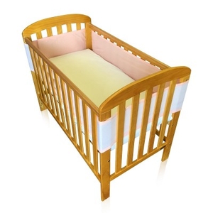 Breathe Easy Air Mesh Cot Liner For 4 Sided Cots - Pink