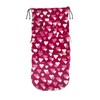 Buggy Snuggle Footmuff Hearts Fur - Pink