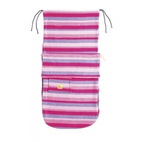 Buggy Snuggle Footmuff Pink Stripe Fleece