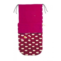 Buggy Snuggle Footmuff Red Sheep Fur