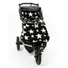Buggy Snuggle Footmuff Stars Fur - Black amp; White