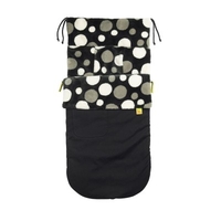 Buggy Snuggle Footmuff Waterproof Charcoal Retro Spotty Fur