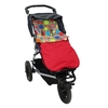 Buggy Snuggle Waterproof Footmuff Red Bright Bubbles Fleece