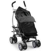 Country Cradles Storm Footmuff - Black/Charcoal