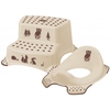Forest Friends Double Step Stool + Training Seat Combo(Coffee)