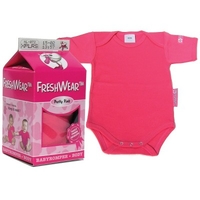 Freshwear Milk Carton Baby Body Suit Gift Pretty Pink