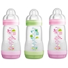 Mam 260ml Anti-Colic Bottle 3 Pack - Girls