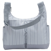 Ryco Baby Changing Bag - Hobo Herringbone Grey