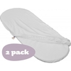 Shnuggle Moses Basket Fitted Sheets (2 Pack,  White)