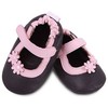 Shoo Shoos Brown/Pink 2 Flowers