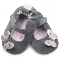 Shoo Shoos Grey/Silver Butterfly