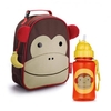 Skip Hop Zoo Lunchies Lunch Bag amp; Straw Bottle Combo - Monkey
