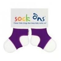 Sock Ons 0-6 Months - Grape