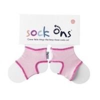 Sock Ons BABY PINK Sock Ons (0-6 or 6-12 months)