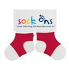 Sock Ons RED Sock Ons (0-6 or 6-12 months)