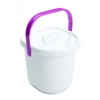 The Neat Nursery Nappy Bin/Bucket (White/Pink)