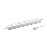 5 Way Switch Controlled Auto Shutdown Power Strip,  1.5m